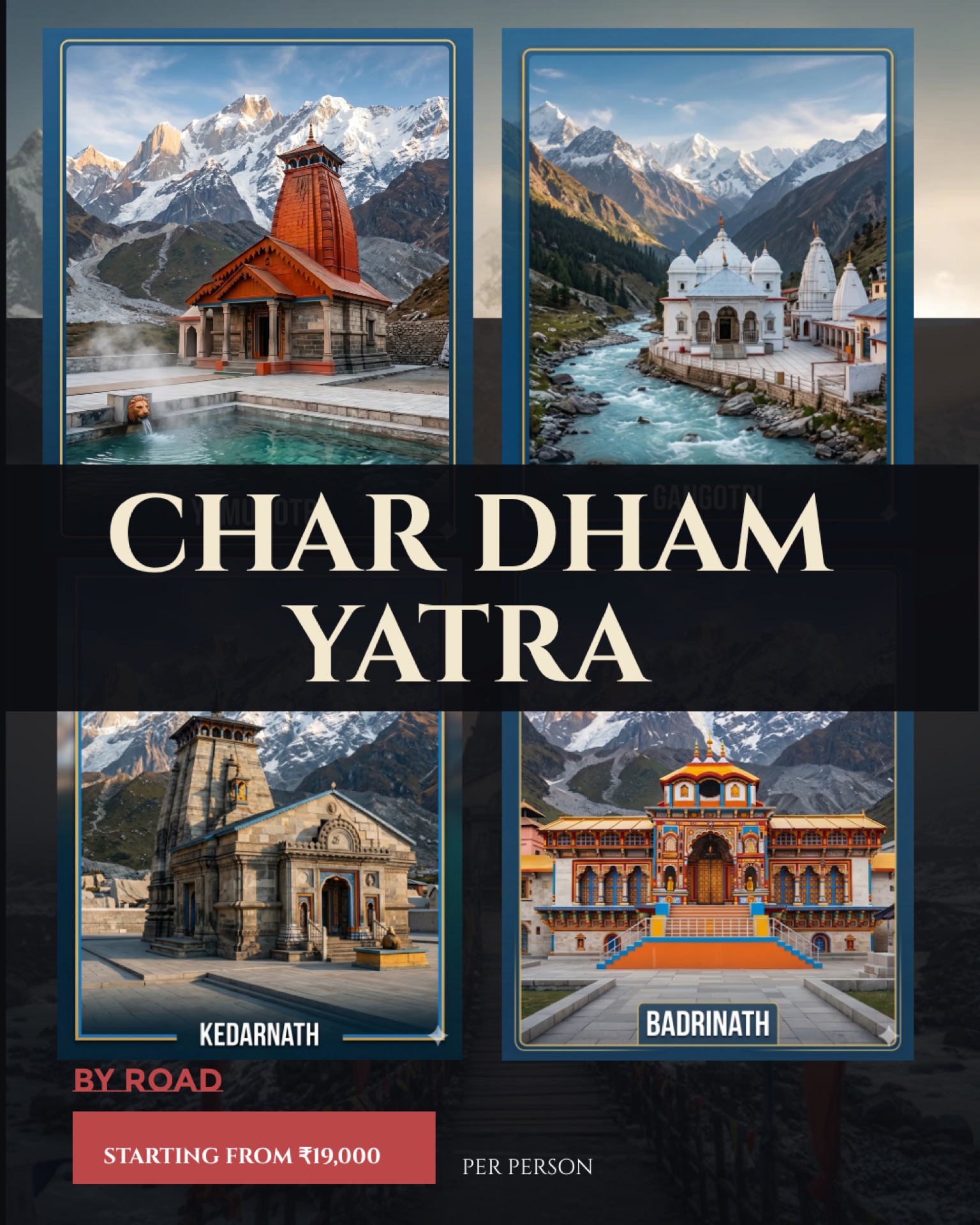 Char Dham by road - 9 Nights 10 Days traditional package